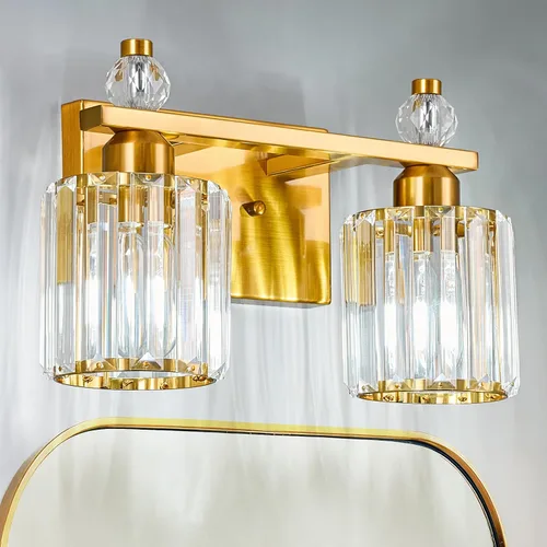 Vista 51 de Luces de Tocador de Baño de 3 Luces, Placado Negro, Modernas Luces de Tocador de Cristal para Baño, Luces de Tocador de Cristal para Usar Sobre
