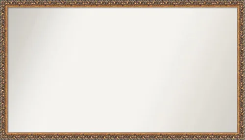 Vista 97 de Amanti Art Espejo de baño de bronce para sobre fregadero, 29 x 19 pulgadas, espejo rectangular de bronce antiguo, marco de madera tradicional