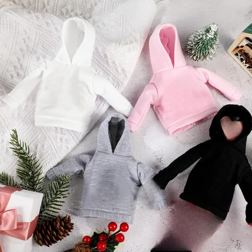 Vista 6 de Bencailor 4 piezas de ropa de muñeca, suéter de invierno, sudadera con capucha, accesorios de ropa con capucha