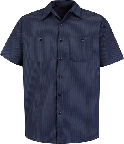 Vista 6 de Red Kap - Camisa de trabajo industrial para hombre, ajuste regular, manga corta