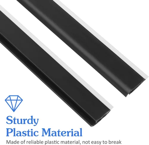 Vista 2 de Angoily 2 tiras de repuesto para borde de recogedor, borde de goma para pala de basura, tiras de presión de entrada de silicona, accesorios