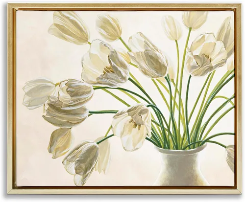 Vista 23 de Birds Floral Meadow Blossoms, 16 x 20 Inch Canvas in Floater Frame Stupell Industries · By Nan · Ready to hang once unboxed · Made in USA