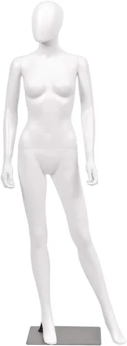 Vista 9 de Giantex Maniquí femenino de cuerpo completo de 70 pulgadas, forma de vestido de tamaño real con cabeza giratoria de 360°, diseño desmontable