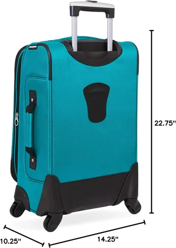 Vista 40 de SwissGear - Equipaje suave expandible Sion con ruedas, Negro