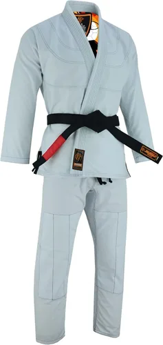Vista 4 de Jaguar Pro Gear En anillo interior de dragón sublimado Pro brasileño Jiu Jitsu BJJ Kimono Gi uniforme unisex Cinturón blanco incluido