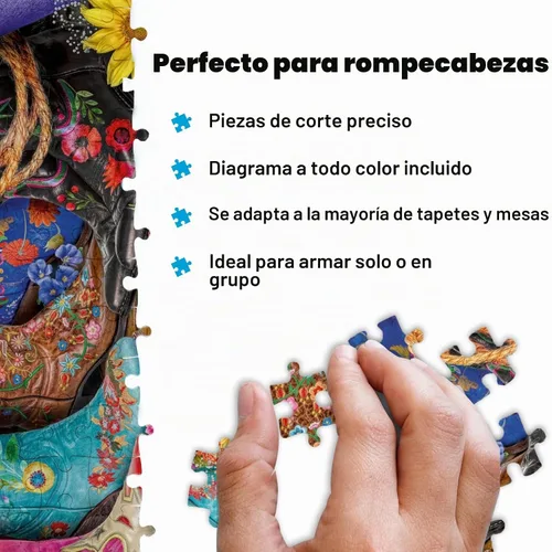 Vista 4 de Buffalo Games Lars Stewart Cowgirl Colors - Rompecabezas de 1000 piezas