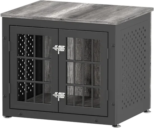 Vista 13 de rehomerance Jaula/Mueble de Servicio Pesado de 26" para Perros Pequeños, Perrera de Metal para Perros con Alta Ansiedad, Jaula para Mascotas a