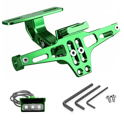 Vista 12 de LKV - Marco universal para placa de matrícula de motocicleta con luz LED