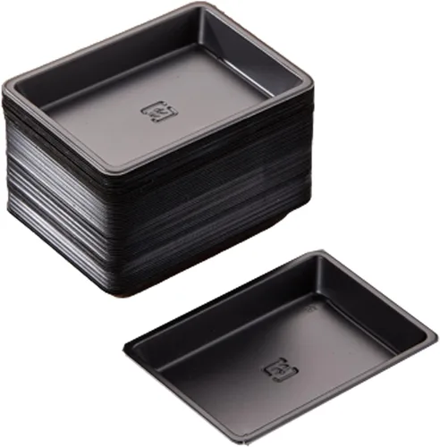 Vista 9 de QJFCare 100 platos rectangulares desechables para salsa, mini platos de postre para inmersión, plato de sopa para salsa de soja, platos de Plateado