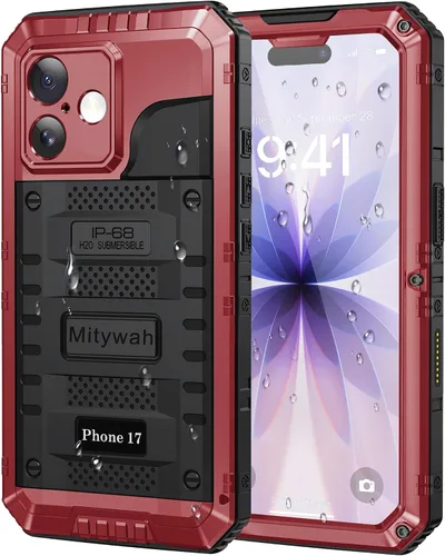 Vista 42 de Mitywah Funda impermeable para iPhone 7/iPhone 8 / iPhone SE 2020, funda de metal resistente de grado militar, protección de cuerpo completo
