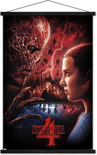 Vista 8 de Netflix Stranger Things: Season 4 - Póster de pared con marco magnético