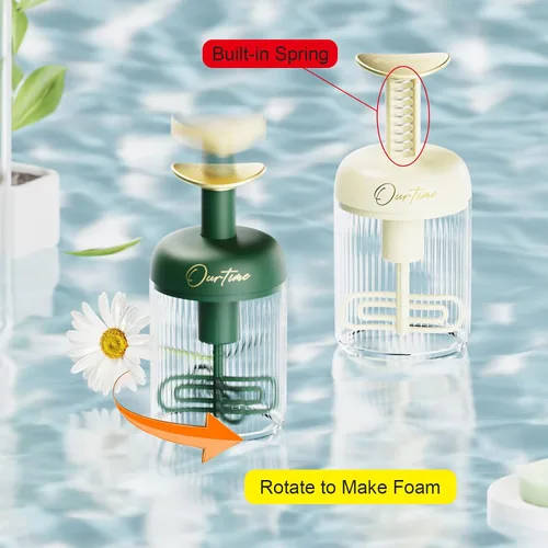 Vista 2 de Espumador de lavado facial, máquina de espuma para lavado facial, limpiador facial semiautomático, máquina de batir de malvavisco para espuma