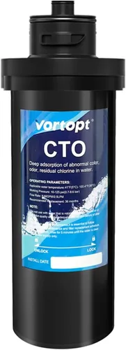 Vista 10 de Vortopt Q7 - Sistema de filtro de agua para debajo del fregadero, reduce el cloro, el plomo, el mal sabor y el olor, filtro de agua para debajo