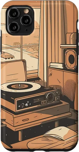 Vista 13 de Lofi Aesthetic Vinyl Music Minimal Calm Nostalgic Art Case for iPhone 16