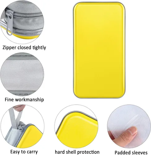 Vista 2 de Siveit Funda para CD, soporte para 80 CD/DVD, carteras para CD/DVD, fundas para discos de CD/DVD, organizador duro de plástico para CD/DVD