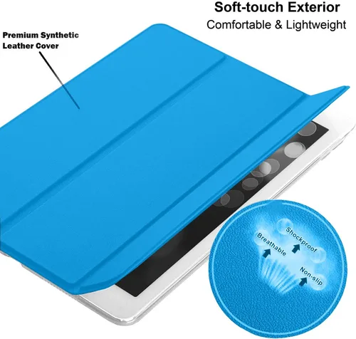 Vista 5 de DuraSafe Cases Para iPad 7.9 pulgadas Mini 3 Mini 2 Mini 1 Gen [Mini 3rd 2nd 1st ] A1599 A1489 A1432 Slim Ligero Protector Frosted PC Doble Ángulo
