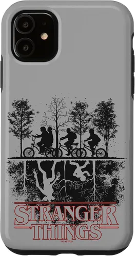 Vista 8 de Stranger Things Upside Down Hawkins Ride - Carcasa con logotipo para iPhone 17