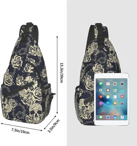 Vista 3 de Mochila bandolera unisex para el pecho, bolsa cruzada para viajes, senderismo, para mujeres y hombres, bolsa de hombro, Mochilas Daypack