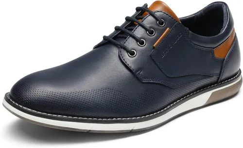 Vista 14 de Bruno Marc Zapatillas de vestir Oxford Casual Derby para hombre Negro