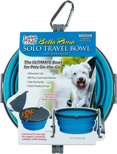 Vista 10 de Loving Pets Bella Roma - Cuencos plegables para perros, cuencos de silicona para perros, cuenco plegable, artículos esenciales para cachorros