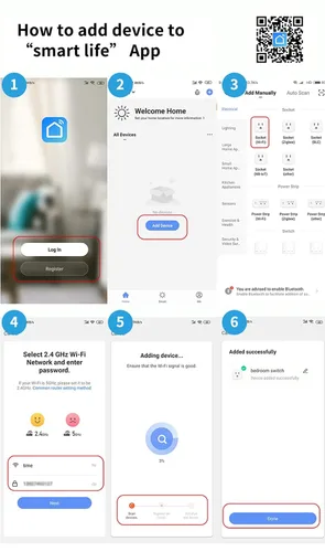 Vista 4 de Enchufe inteligente, salida WiFi compatible con Alexa y Google Assistant, Smart Outlet 16A/2200W Max, automatización del hogar inteligente, control