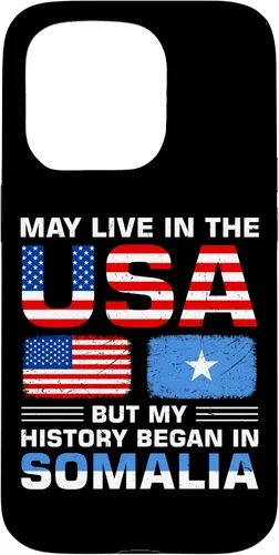 Vista 14 de iPhone 16 USA Flag America Somalia Flag Somalian Roots Country Case