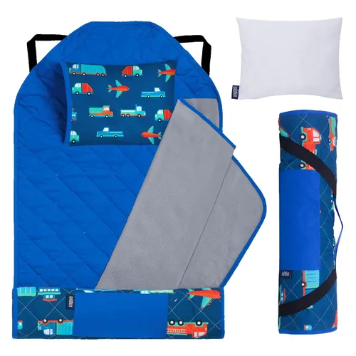 Vista 17 de Wildkin - Tapete para tomar la siesta, moderno y todo en uno, con almohada para infantes (niñas o niños), tamaño perfecto para la guardería