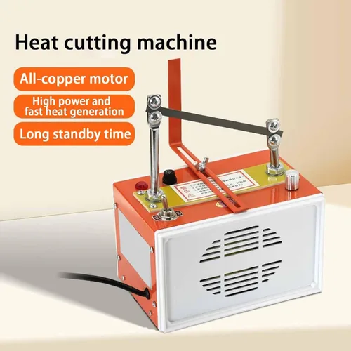 Vista 2 de Electric Rope Cutter, Hot Knife Bench Cutting Tool,Belt Straight Cutting, Adjustable Temperature,for Braided Fabric, Webbing, Ribbon