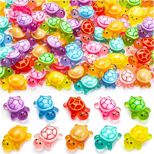 Vista 10 de 18 mini figuras luminosas de panda de resina con 2 bambúes para casa de muñecas