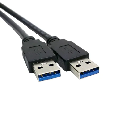 Vista 3 de chenyang USB 3.0 Cabezal de panel frontal 2 macho a 2 USB 3.0 hembra Panel Cable de extensión 0.5M con orificios de montaje en panel