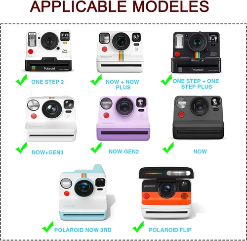 Vista 3 de Funda protectora para Polaroid Now 2nd/3rd, Now+ Gen 2/3rd, I-Type, OneStep+, Onestep 2, Filp, cámara de película instantánea - Funda rígida