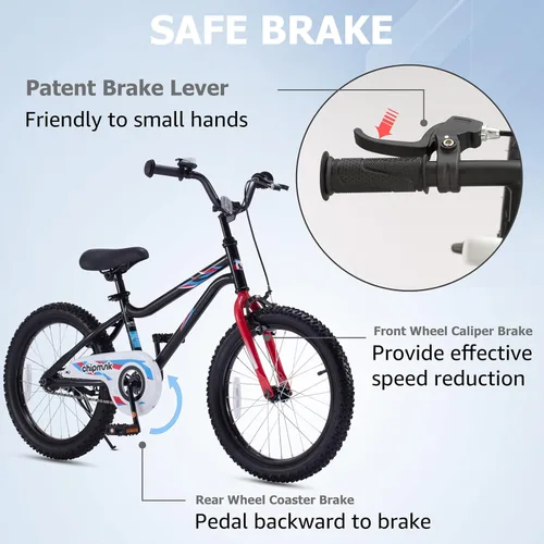 Vista 3 de Royalbaby Bicicleta para niños de 12, 14, 16, 18 pulgadas, para niños de 3 a 9 años, opciones de ruedas de entrenamiento, varios