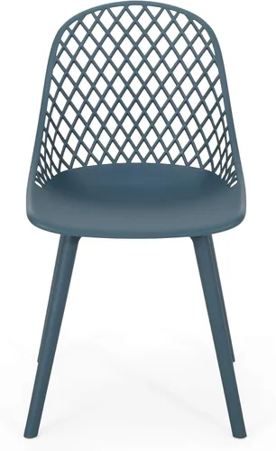 Vista 4 de Delora Silla de comedor moderna para exteriores (juego de 2), color verde