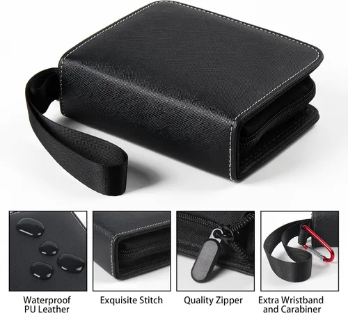 Vista 2 de GEAoffice Mini carpeta de tarjetas coleccionables de 1 bolsillo con Negro-1 bolsillo