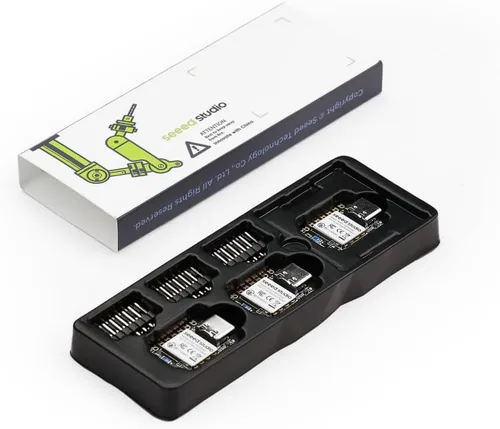 Vista 3 de XIAO nRF52840 Paquete de 3 piezas: NFC, antena Bluetooth 5.0 integrada, compatible con Arduino, MicroPython, CircuitPython, tinyGo, Zephyr