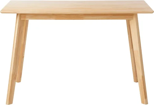 Vista 4 de Amazon Basics Mesa de comedor rectangular de madera maciza con certificación FSC, fácil de montar, 29.5 pulgadas de profundidad x 47.2 pulgadas