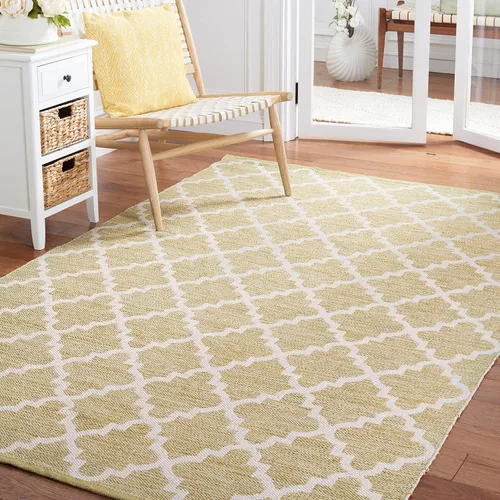 Vista 14 de SAFAVIEH Montauk Collection - Alfombra decorativa, 2 pies 3 pulgadas x 3 pies 9 pulgadas, beige y marfil, hecho a mano, de algodón enrejado, ideal
