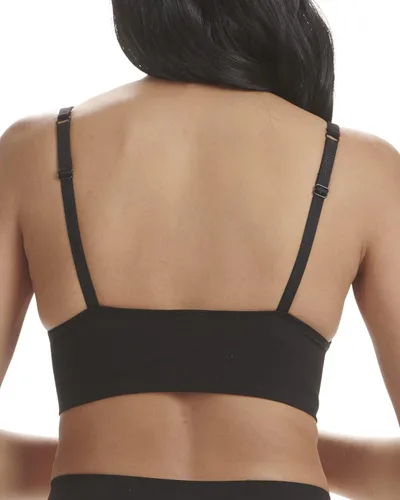 Vista 3 de adidas Brasier micro elástico para mujer, comodidad y apoyo sin costuras