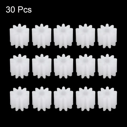 Vista 2 de uxcell Engranajes de plástico 9 dientes modelo 092A engranaje de reducción engranajes de gusano de plástico para RC coche robot motor