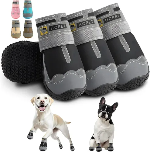 Vista 16 de Hcpet - Zapatos para perros, para perros grandes, botines transpirables para perros pequeños y medianos, botas antideslizantes para perros