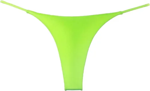 Vista 27 de Tanga de encaje sin costuras para mujer, ropa interior de cintura alta con tiras en G Serie 010-leopardo