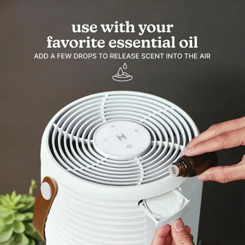 Vista 6 de Homedics Purificador de aire con filtro HEPA verdadero para habitaciones medianas de hasta 447 pies cuadrados, elimina el 99.97% de alérgenos