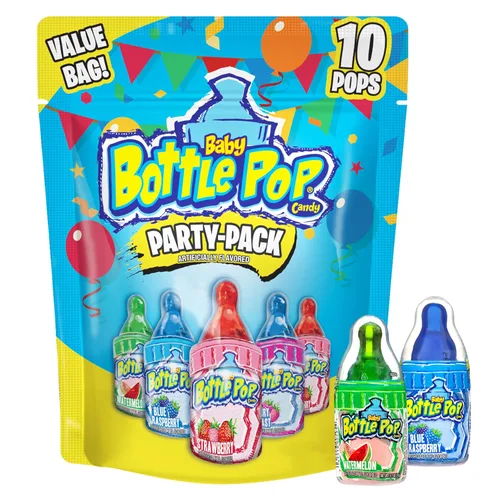 Vista 11 de Baby Bottle Pop - Piruletas con polvo de inmersión en sabores surtidos, 18 piezas, 1.1 onzas