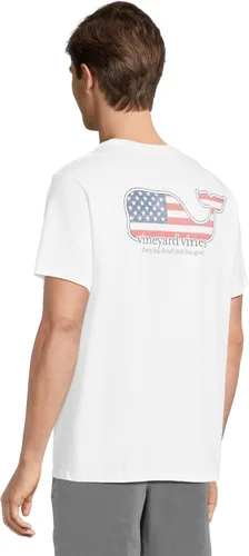 Vista 3 de vineyard vines Camiseta de manga corta V V Americana Whale Pocket para hombre