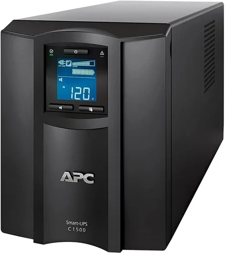Vista 5 de APC UPS inteligente de 1000VA con SmartConnect, SMC1000C Sinewave UPS batería de respaldo, AVR, 120V, fuente de alimentación ininterrumpida