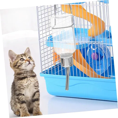 Vista 8 de Abaodam Dispensador de agua para perros pequeños, botella de agua para mascotas, alimentador automático para conejo y gato, fácil de usar