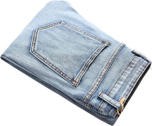 Vista 7 de Fredd Marshall - Pantalones de mezclilla ajustados para hombres, son elásticos y de diseño rasgado