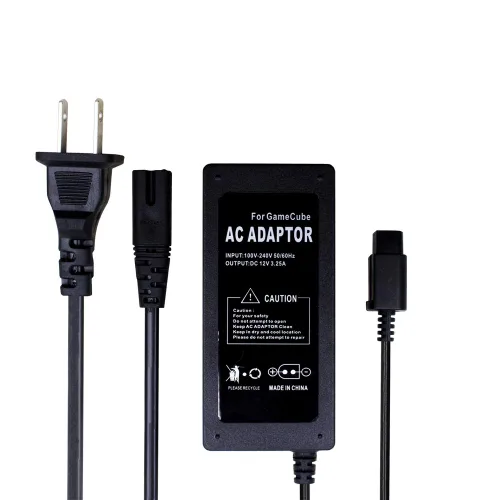 Vista 2 de WiCareYo AC Power Supply Adapter Wall Charger US Plug with Composite AV Cable for Gamecube System NGC Console