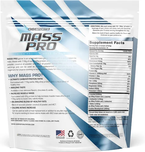 Vista 2 de G6 Mass Pro - Ganador de alto contenido proteico (chocolate)