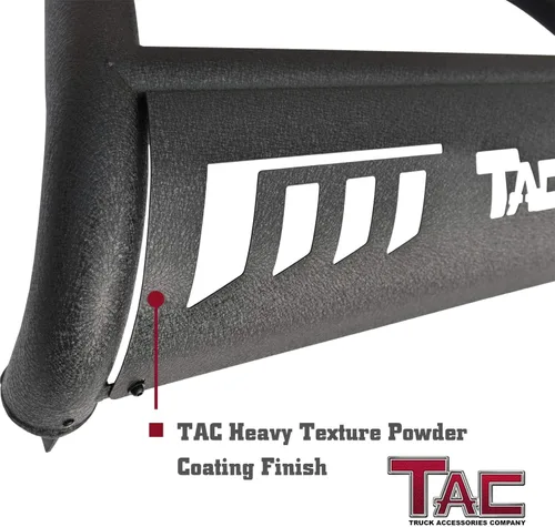 Vista 5 de TAC Barra de Defensa 3" Textura Negra Compatible con Ford Bronco SUV 2021-2025, Parachoques Delantero, Protector de Parrilla, Protector de Cepillo